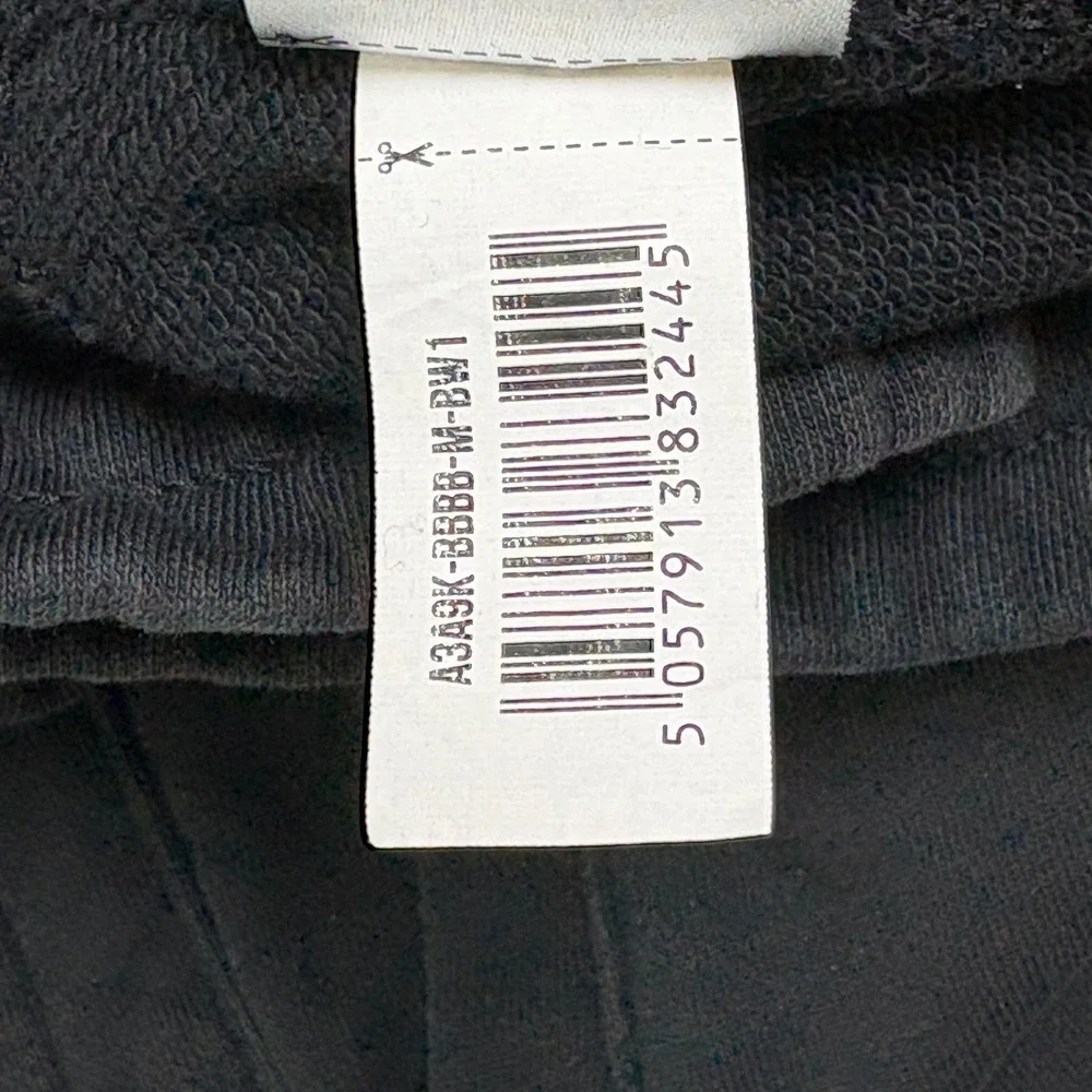 Gymshark Mens Black Tapered Joggers Sweatpants Medium A3A9K Cotton Panelled‎